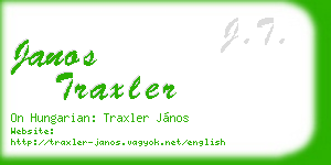 janos traxler business card